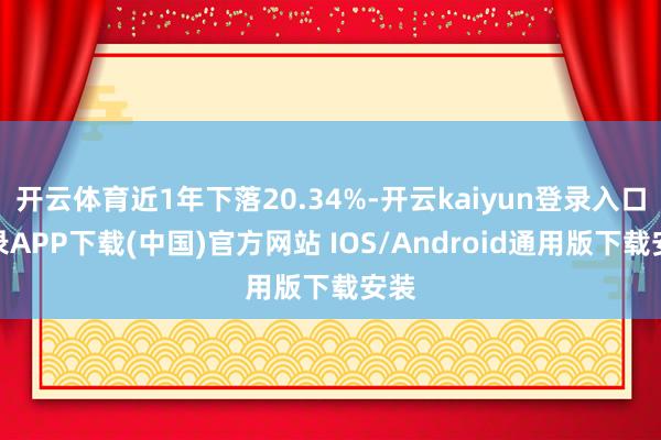 开云体育近1年下落20.34%-开云kaiyun登录入口登录APP下载(中国)官方网站 IOS/Android通用版下载安装