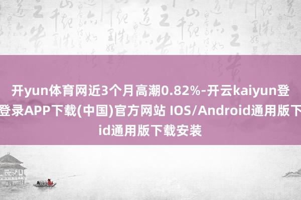 开yun体育网近3个月高潮0.82%-开云kaiyun登录入口登录APP下载(中国)官方网站 IOS/Android通用版下载安装