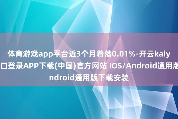 体育游戏app平台近3个月着落0.01%-开云kaiyun登录入口登录APP下载(中国)官方网站 IOS/Android通用版下载安装