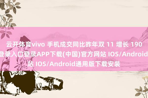 云开体育vivo 手机成交同比昨年双 11 增长 190%-开云kaiyun登录入口登录APP下载(中国)官方网站 IOS/Android通用版下载安装