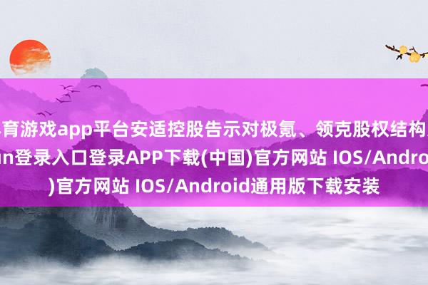 体育游戏app平台安适控股告示对极氪、领克股权结构进行优化-开云kaiyun登录入口登录APP下载(中国)官方网站 IOS/Android通用版下载安装