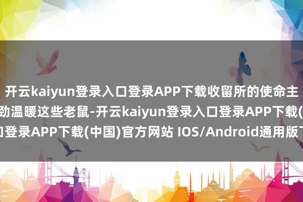 开云kaiyun登录入口登录APP下载收留所的使命主谈主员和志愿者正在起劲温暖这些老鼠-开云kaiyun登录入口登录APP下载(中国)官方网站 IOS/Android通用版下载安装