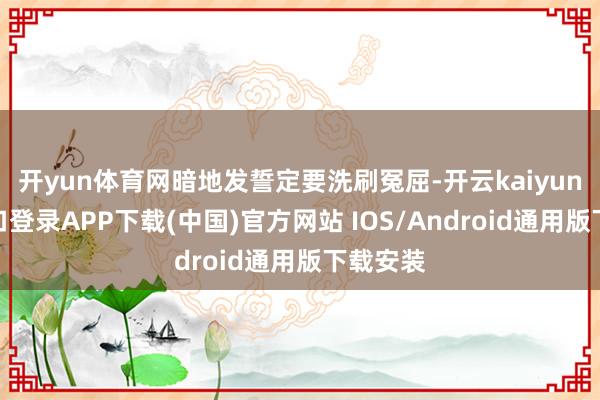 开yun体育网暗地发誓定要洗刷冤屈-开云kaiyun登录入口登录APP下载(中国)官方网站 IOS/Android通用版下载安装